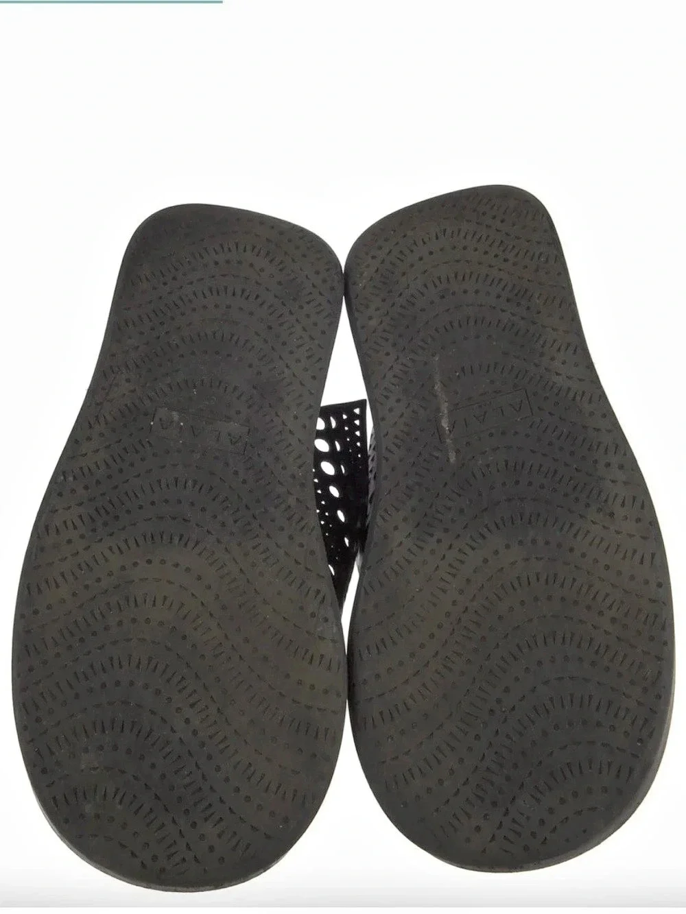 Alaïa Vienne Thong Platform Sandals Black Sz 41